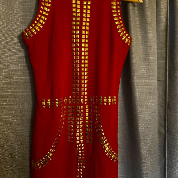 Party Dress red and gold Hera size medium Brand new with tags - Picture 6 of 9